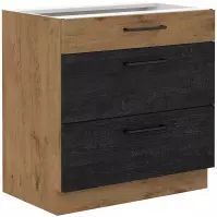Kuchynská skrinka VIGO Dark 80D 3S BB