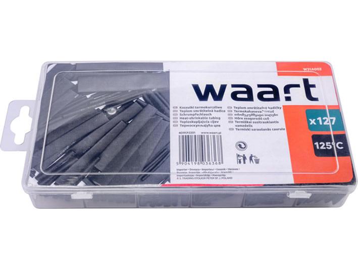 Súprava čiernych zmršťovacích hadičiek Waart 127 KS