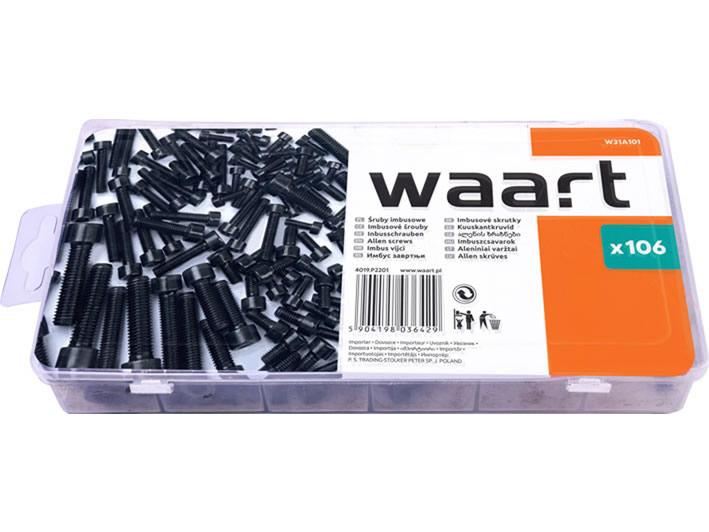 Sada imbusových skrutiek Waart 106 ks