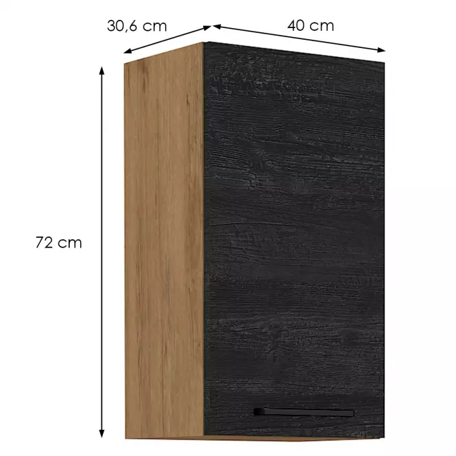 Skrinka do kuchyne Vigo dark 40G-72 1F