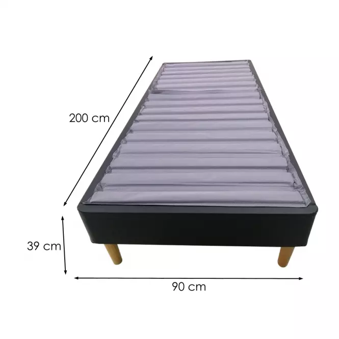 Posteľ Modal Lux 90x200 čierna