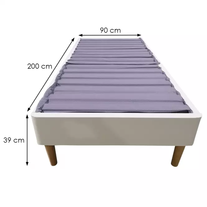 Posteľ Modal Lux 90x200 biela,4