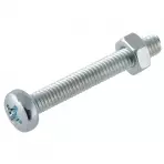 Skrutka s oblou hlavičkou pozink M4X16mm