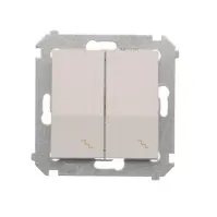 DW6/2L/11 Schodiskový vypínač dvojitý biely
