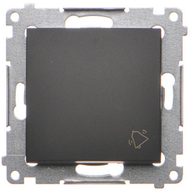 Vypínač zvonček Simon54 čierny