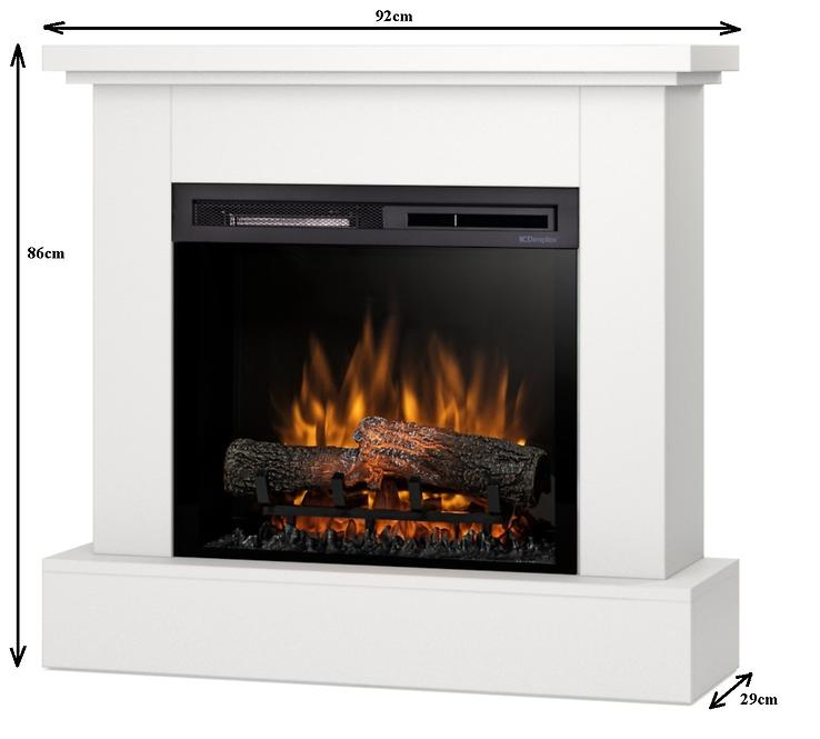 Elektrický krb Jukon 23 biely mat,3
