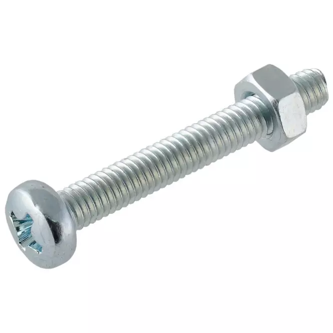 Skrutka s oblou hlavičkou pozink M4X10mm