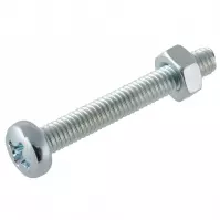 Skrutka s oblou hlavičkou pozink M4X25mm