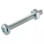 Skrutka s oblou hlavičkou pozink M5X16mm