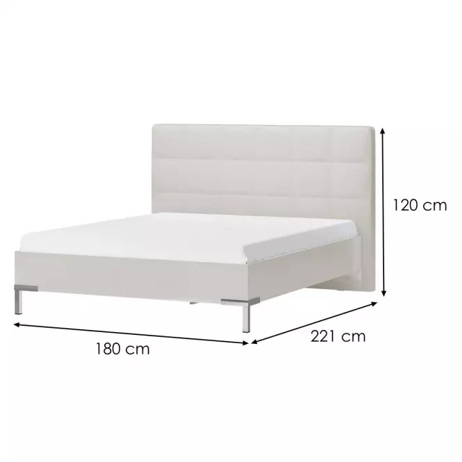 Posteľ Piano KR160V-71/KA/71 beige HG,2