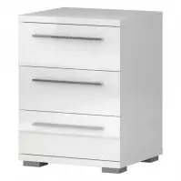 Nočný stolík PIANO NS3/PN-70/KA/70 crystal white