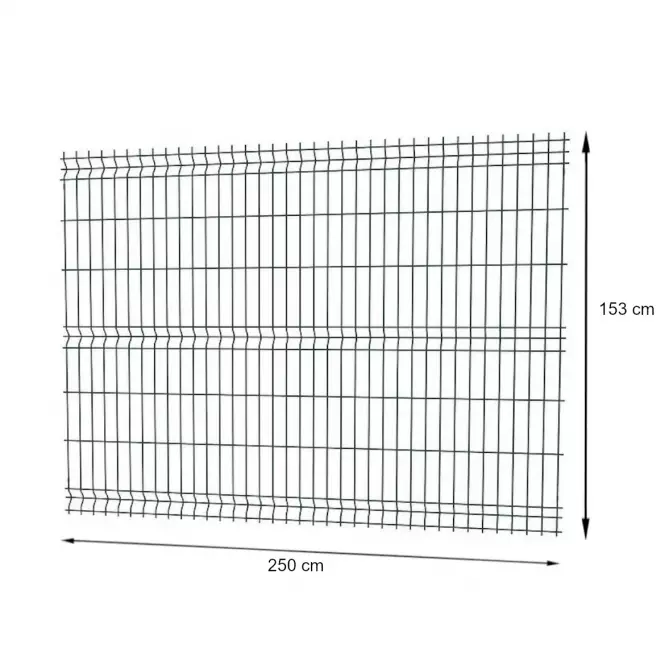 Plotový diel 3d 153 x250 cm 6005 zelený 7068358