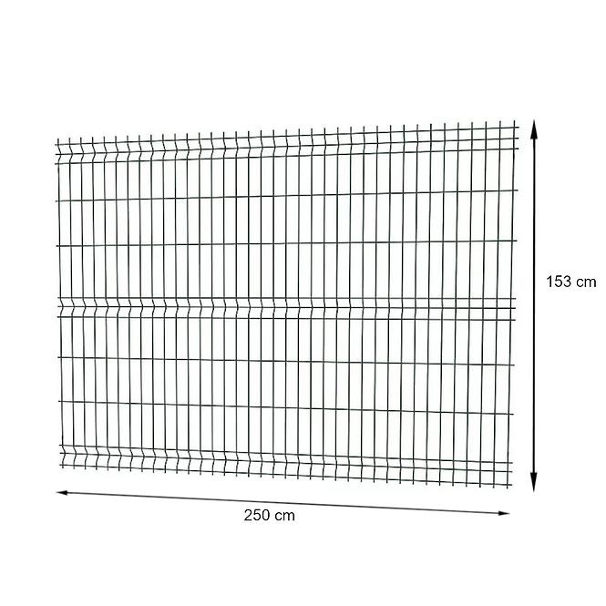 Plotový diel 3d 153 x250 cm 6005 zelený 7068358