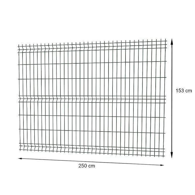 Plotový diel 3d 153 x250 cm 6005 zelený 7068358