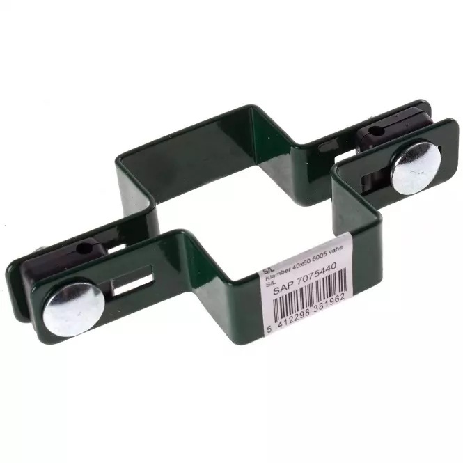 Objímka na stĺpik 4 0x 60 mm 6005 priebežná 7063670