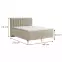 Posteľ Arles Box Spring 140x200 Rico 01,3