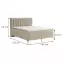 Posteľ Arles Box Spring 180x200 Rico 01,3