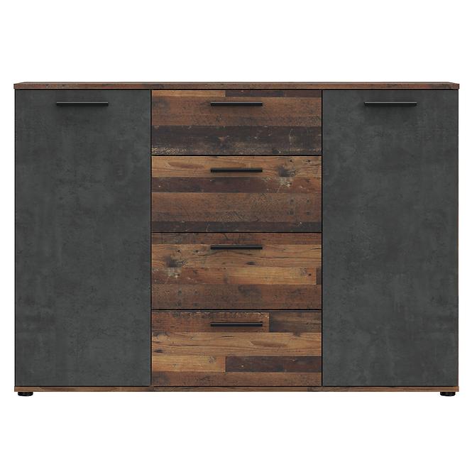 Komoda Oldheaven old wood/beton,3