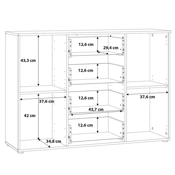 Komoda Oldheaven old wood/beton,7