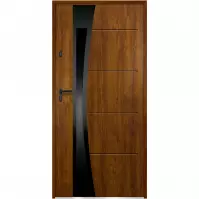 Dvere vchodové Asteria P55 90P zlatý dub