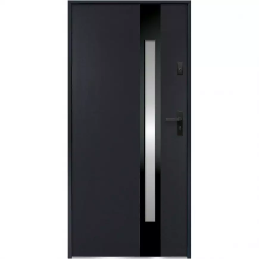 Dvere vchodové Temida S68 90L Antracit
