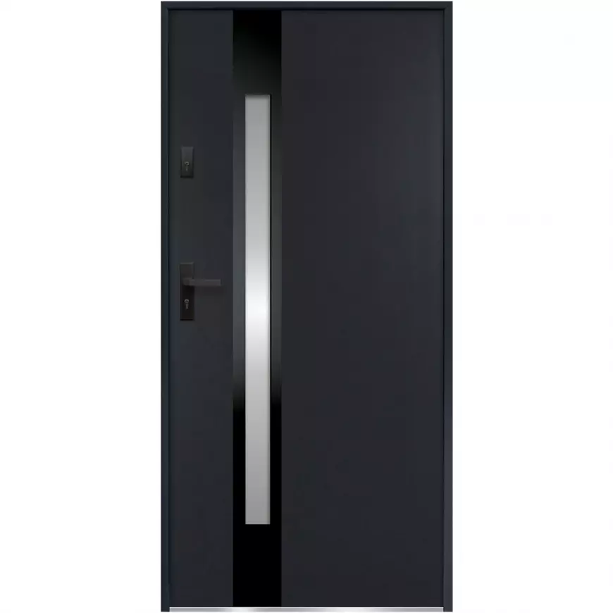 Dvere vchodové Temida S68 90P Antracit