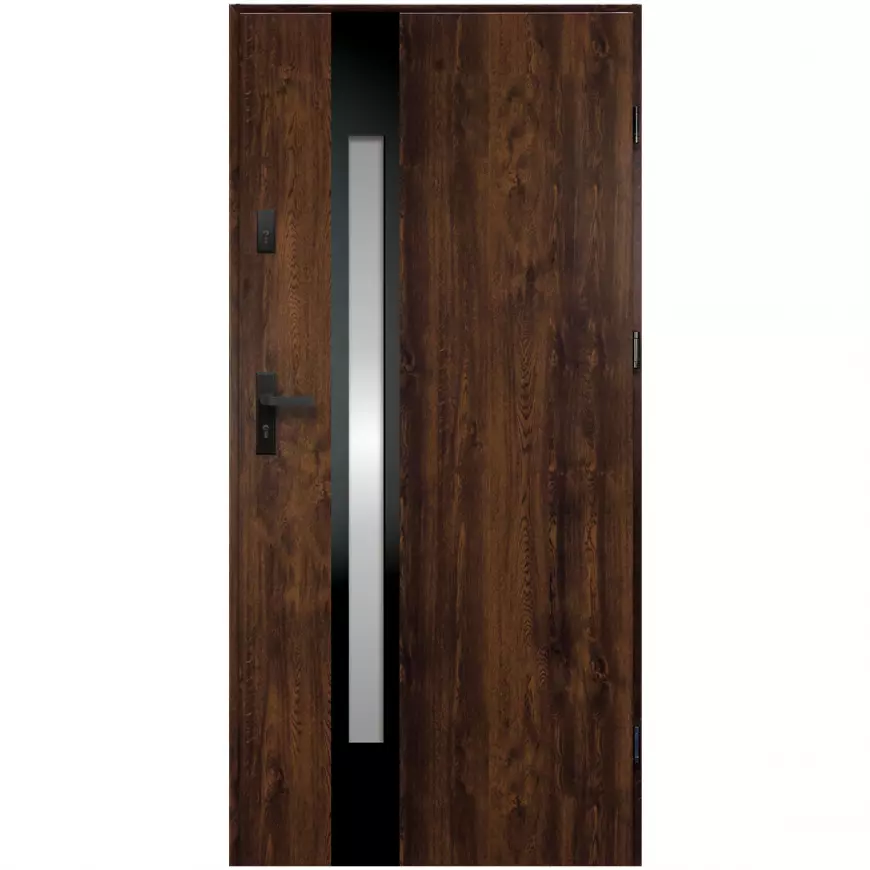 Dvere vchodové Temida S68 90P ořech