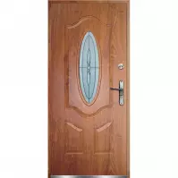 Dvere vchodové Florencja 90L zlatý dub
