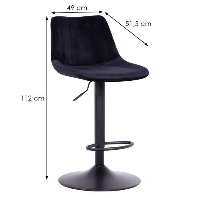Barová stolička Zeta Lr-8076 Black 8167-70