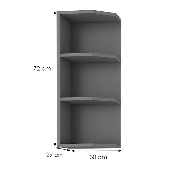 Kuchynská skrinka SCANDI/AVA/NESSA antracitová 30g-72 zak