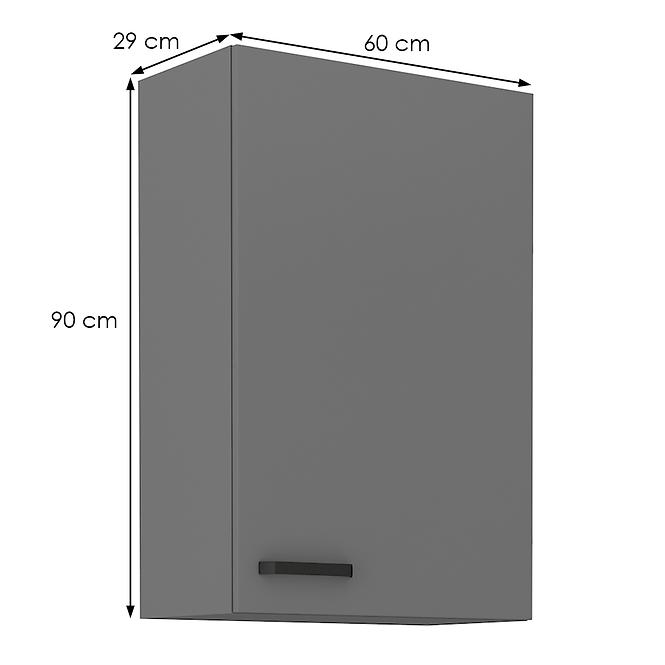 Kuchynská skrinka NESSA antracitová 60g-90 1f