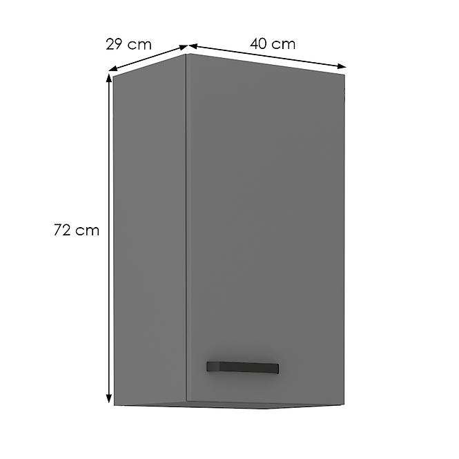 Kuchynská skrinka NESSA antracitová 40g-72 1f