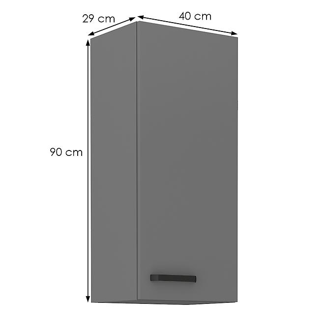 Kuchynská skrinka NESSA antracitová 40g-90 1f,2