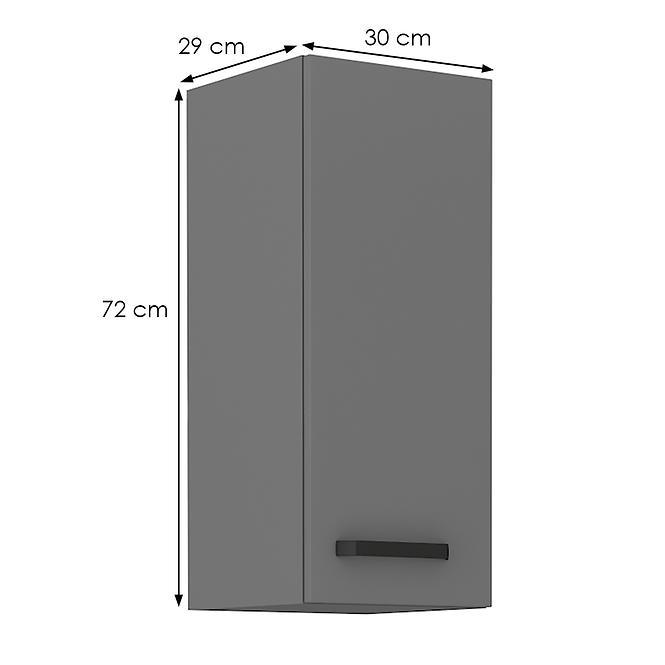 Kuchynská skrinka NESSA antracitová 30g-72 1f,2