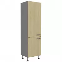Kuchynská skrinka SCANDI jedľa/antracitová 60dk-215 2f