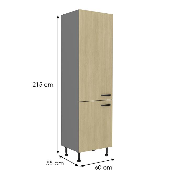 Kuchynská skrinka SCANDI jedľa/antracitová 60dk-215 2f,2