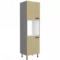 Kuchynská skrinka SCANDI jedľa/antracitová 60dp-215 2f