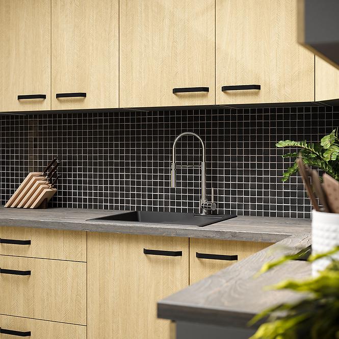 Kuchynská skrinka SCANDI jedľa/antracitová 40dk-215 2f,5