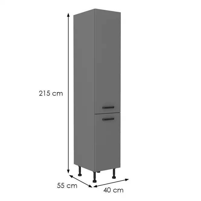 Kuchynská skrinka NESSA antracitová 40dk-215 2f,2