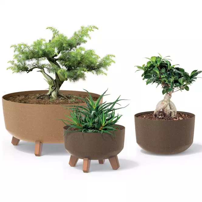 Kvetináč Gracia Eco Wood Standard 400 - naturo eco