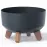 Kvetináč Gracia Eco Wood Standard 400 – antracit eco