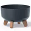 Kvetináč Gracia Eco Wood Standard 400 – antracit eco
