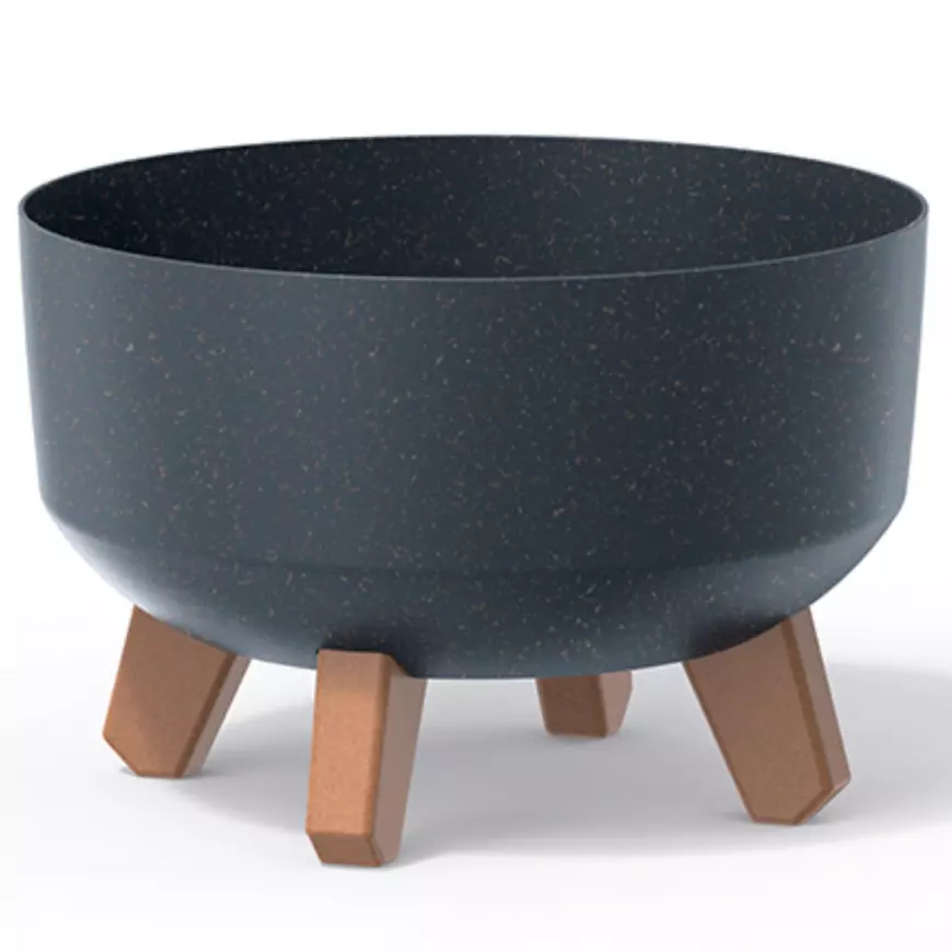 Kvetináč Gracia Eco Wood Standard 400 – antracit eco