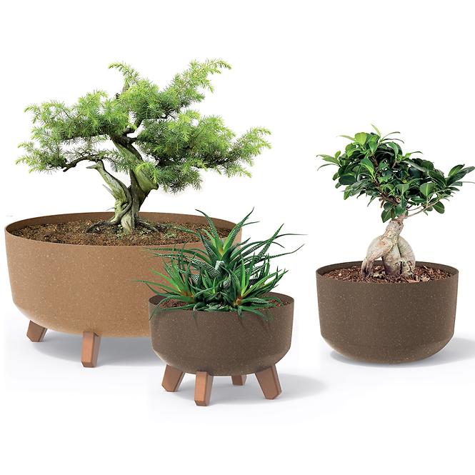 Kvetinač Gracia Eco Wood Standard 400 – antracit eco