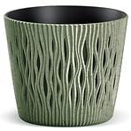 Kvetináč Sandy Round 160 -  zelený Eco