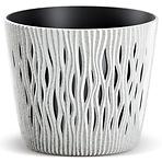 Kvetináč Sandy okrúhly 160 – biely Eco