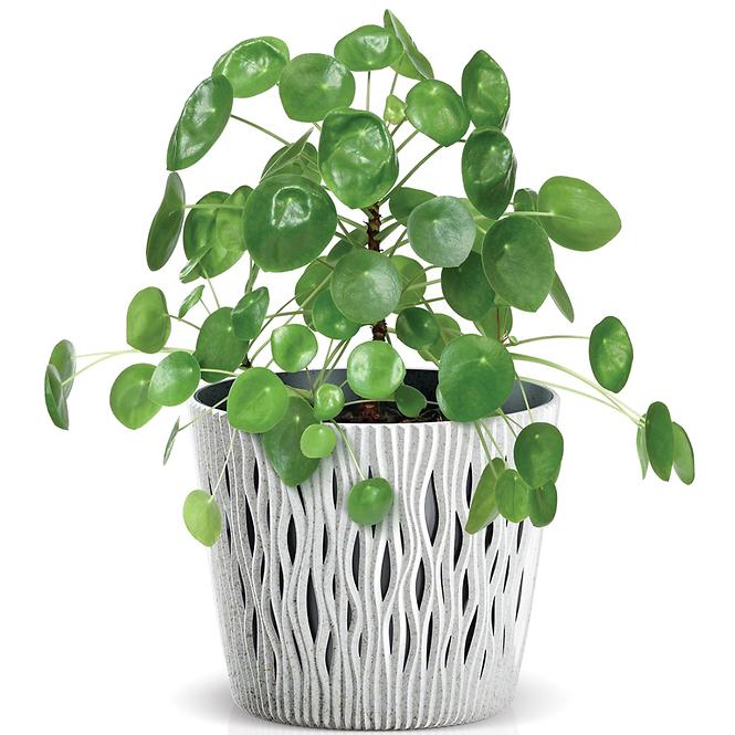 Kvetináč Sandy okrúhly 160 – biely Eco