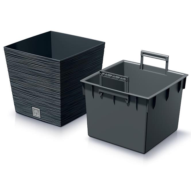 Kvetinač Furu Square Low 240 – antracit