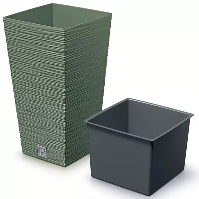 Kvetináč Furu štvorec 265 – tmavozelený,2