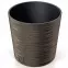 Kvetináč Furu okrúhly Low Eco Wood 250 – káva Eco